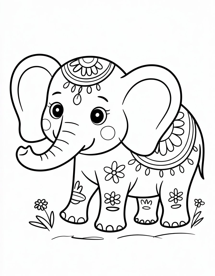 Ornate Elephant Design